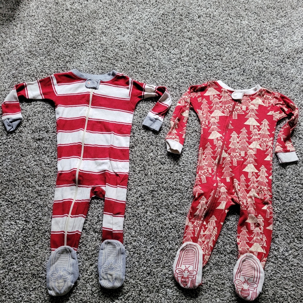 Gender neutral Burts bees footie jammies